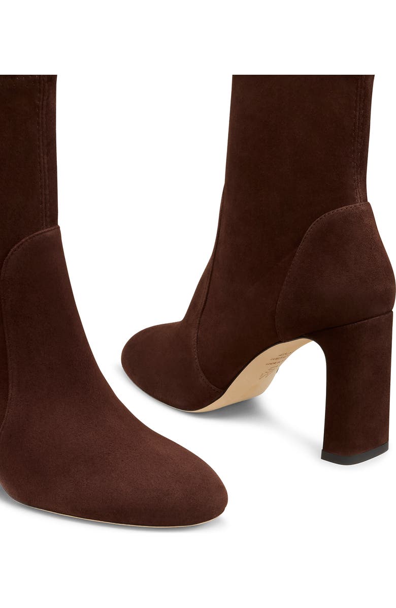 Stuart Weitzman Babette Bootie 85, Alternate, color, Walnut Suede
