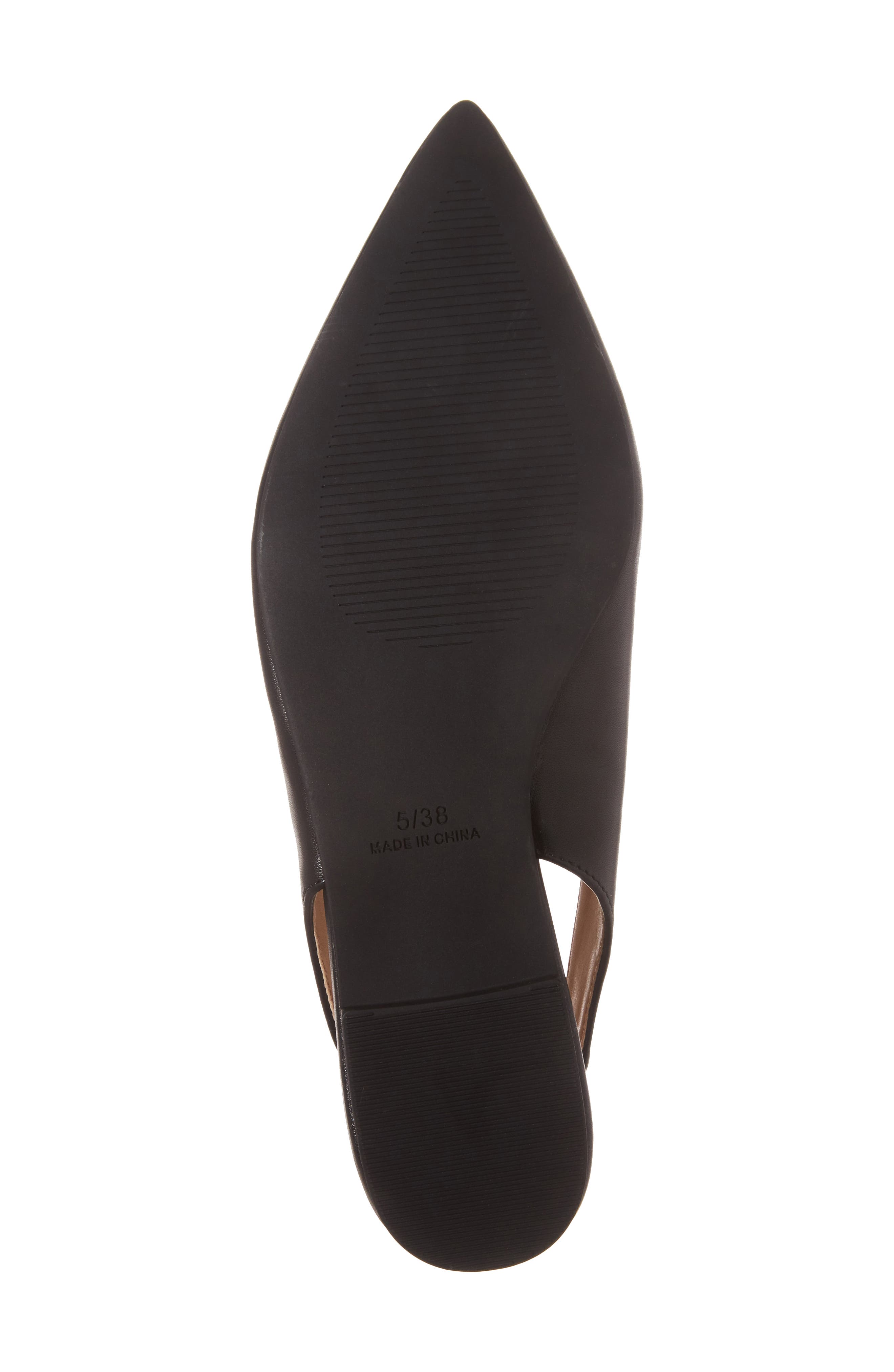 Ava Embellished Slingback Flat, Alternate, color, BLACK