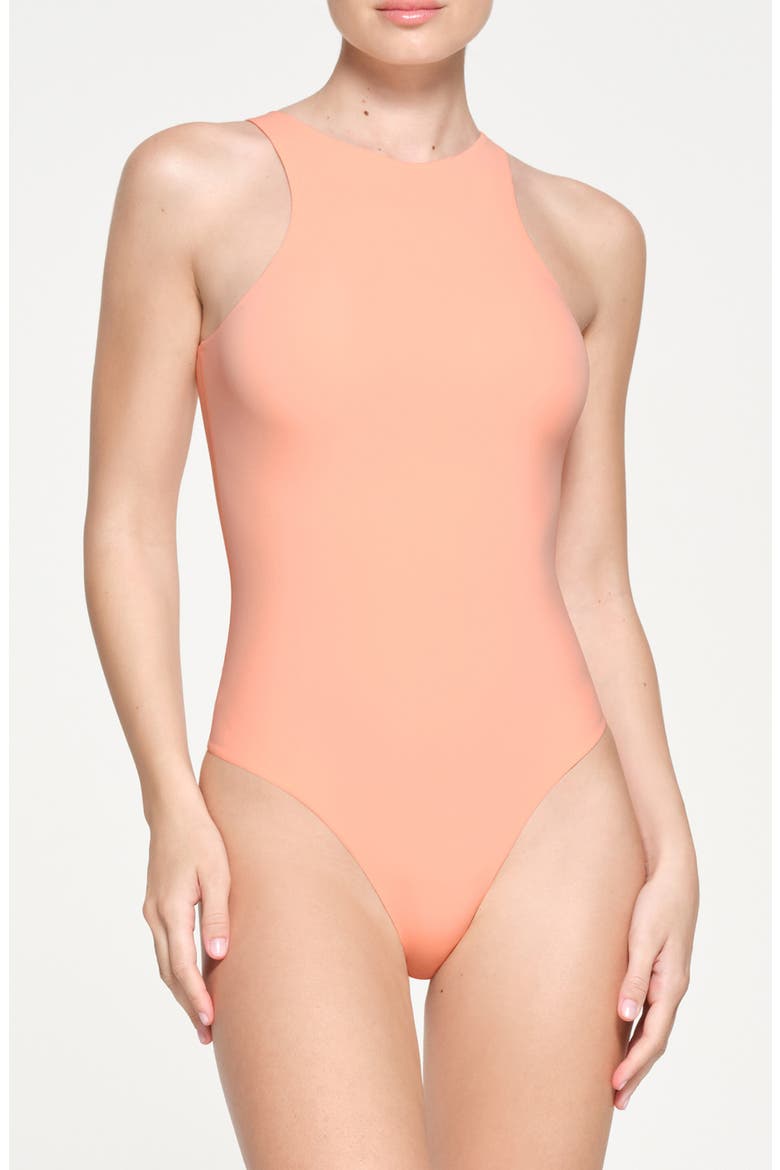 Fits Everybody High Neck Bodysuit, Main, color, FADED NECTAR