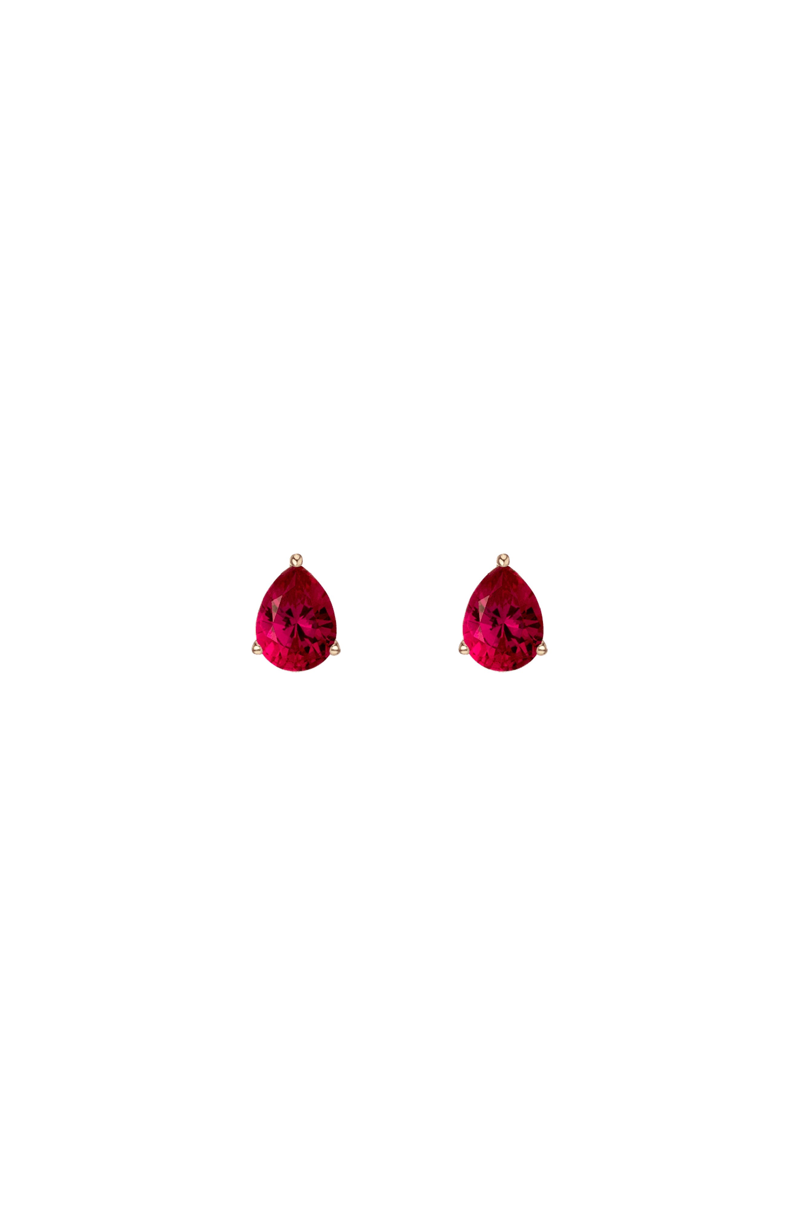 Yellow Gold Vermeil/Red Ruby
