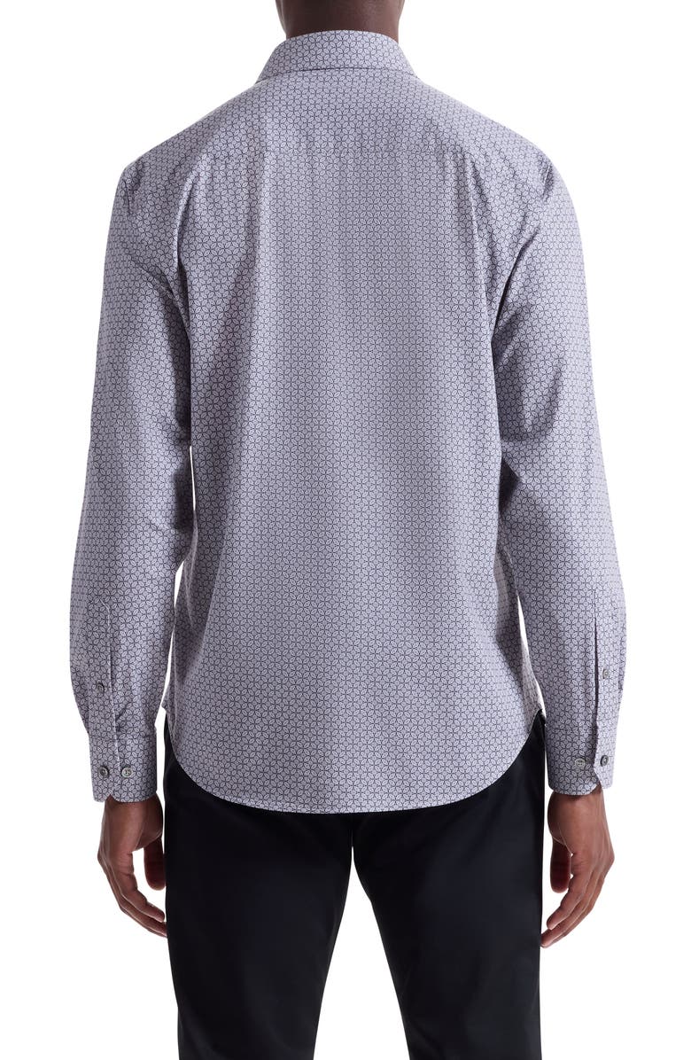 Bugatchi James OoohCotton<sup>®</sup> Button-Up Shirt, Alternate, color, Platinum