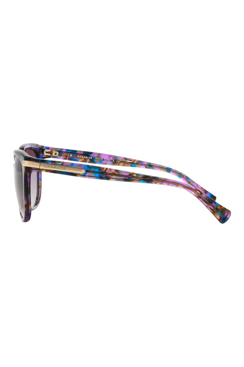 57mm Retro Sunglasses, Alternate, color, PURPLE