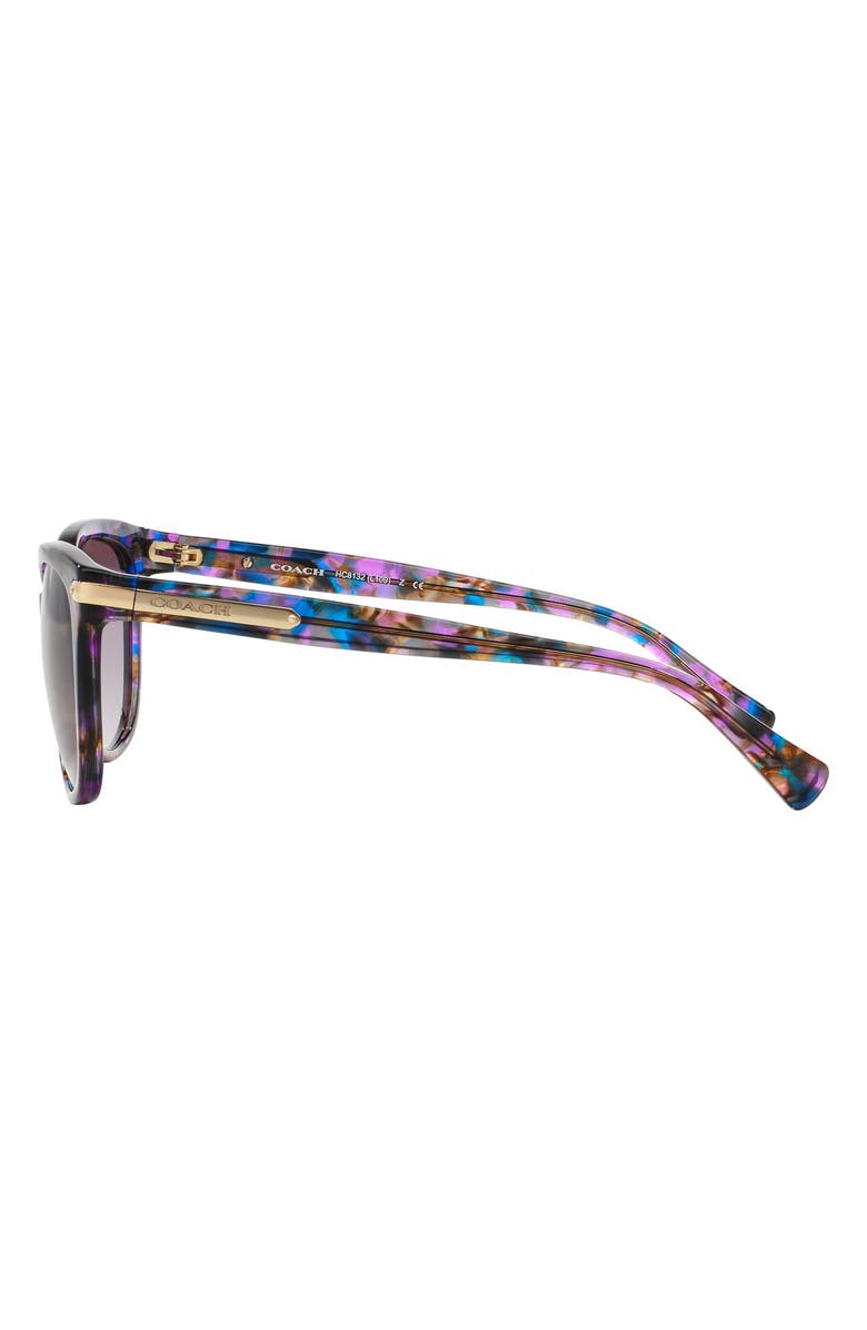 COACH 57mm Retro Sunglasses, Alternate, color, Purple