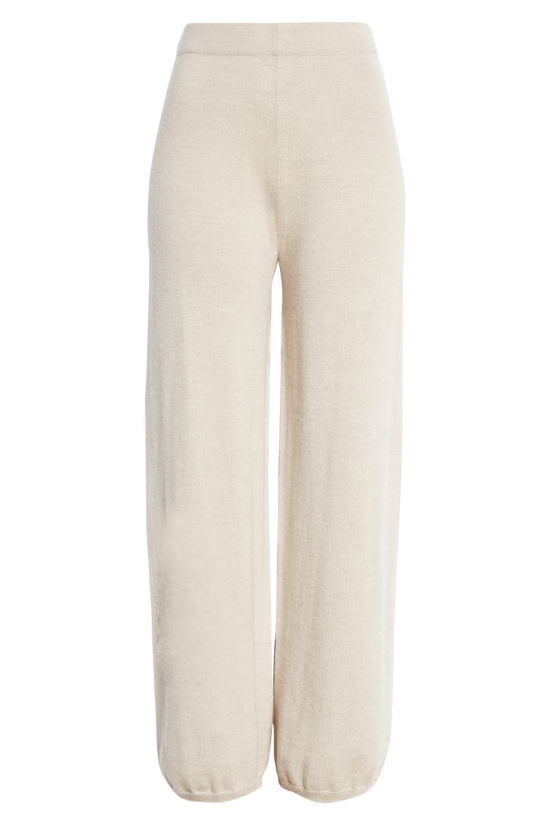 Sofocle Virgin Wool Knit Pants, Alternate, color, BEIGE