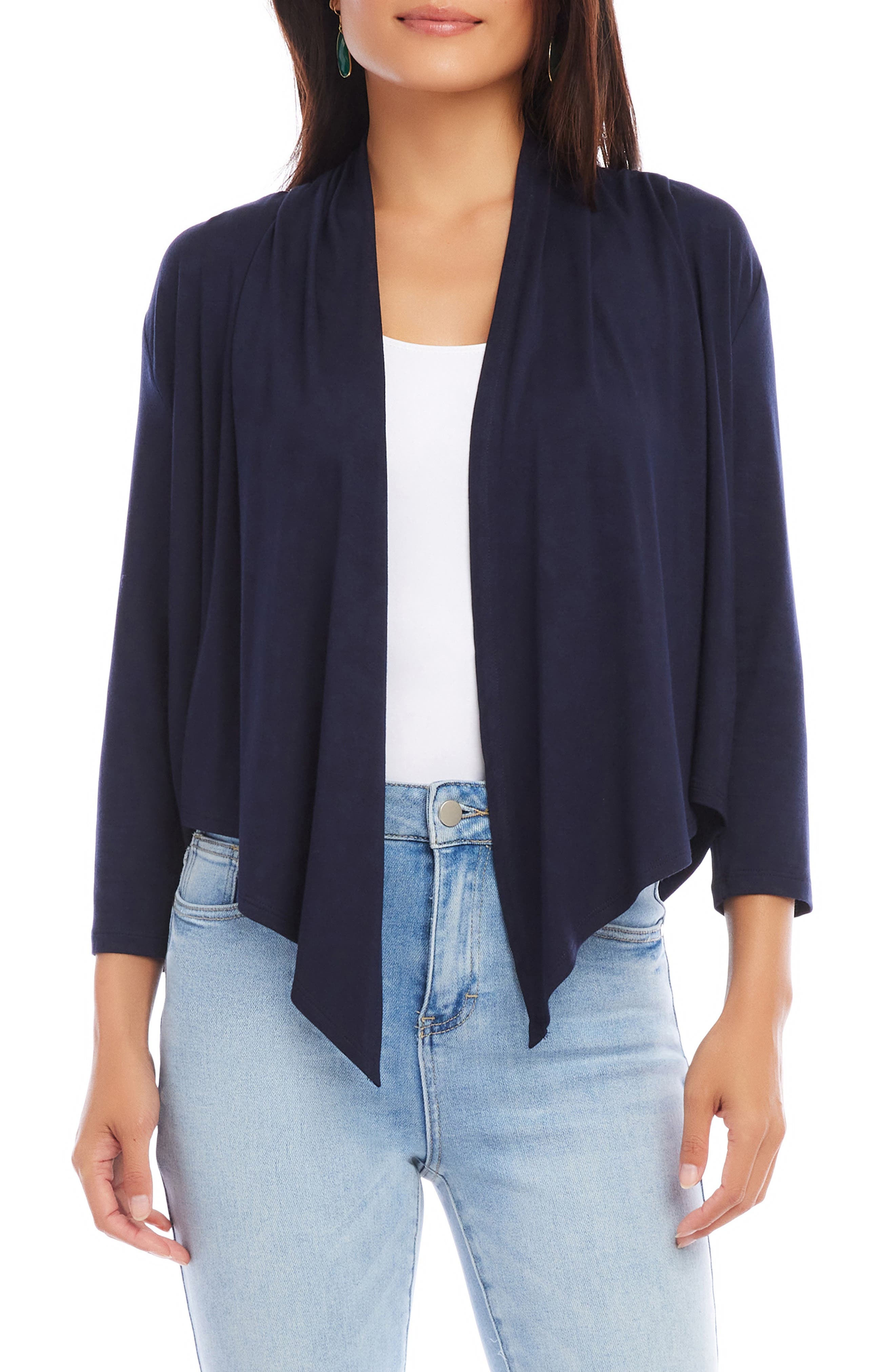Calli Draped Open Front Cardigan - image 5