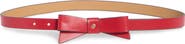 Kate Spade New York spade bow leather belt