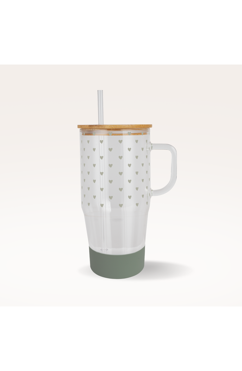 Sip Sip Hooray Sage Mini Hearts Tumbler & Boot Set, Main, color, Sage