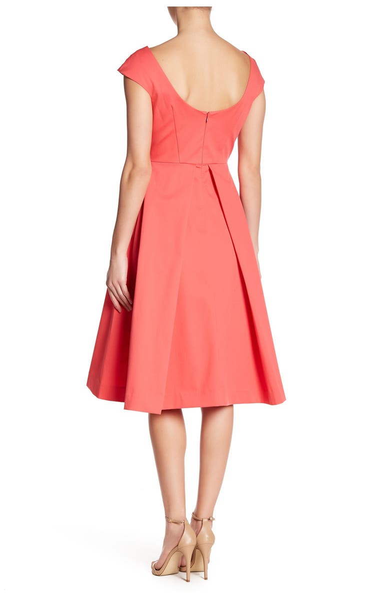 Milly Clara Boatneck Fit & Flare Dress, Alternate, color, 