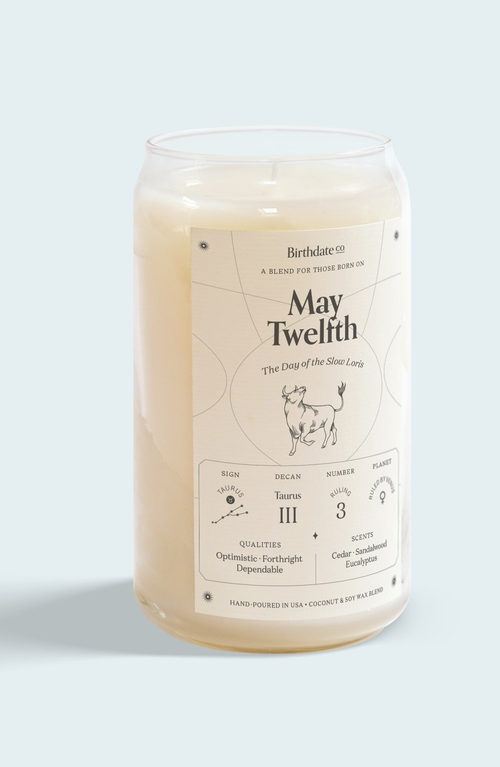 Birthdate Co. The May Birthday Candle In May 12th