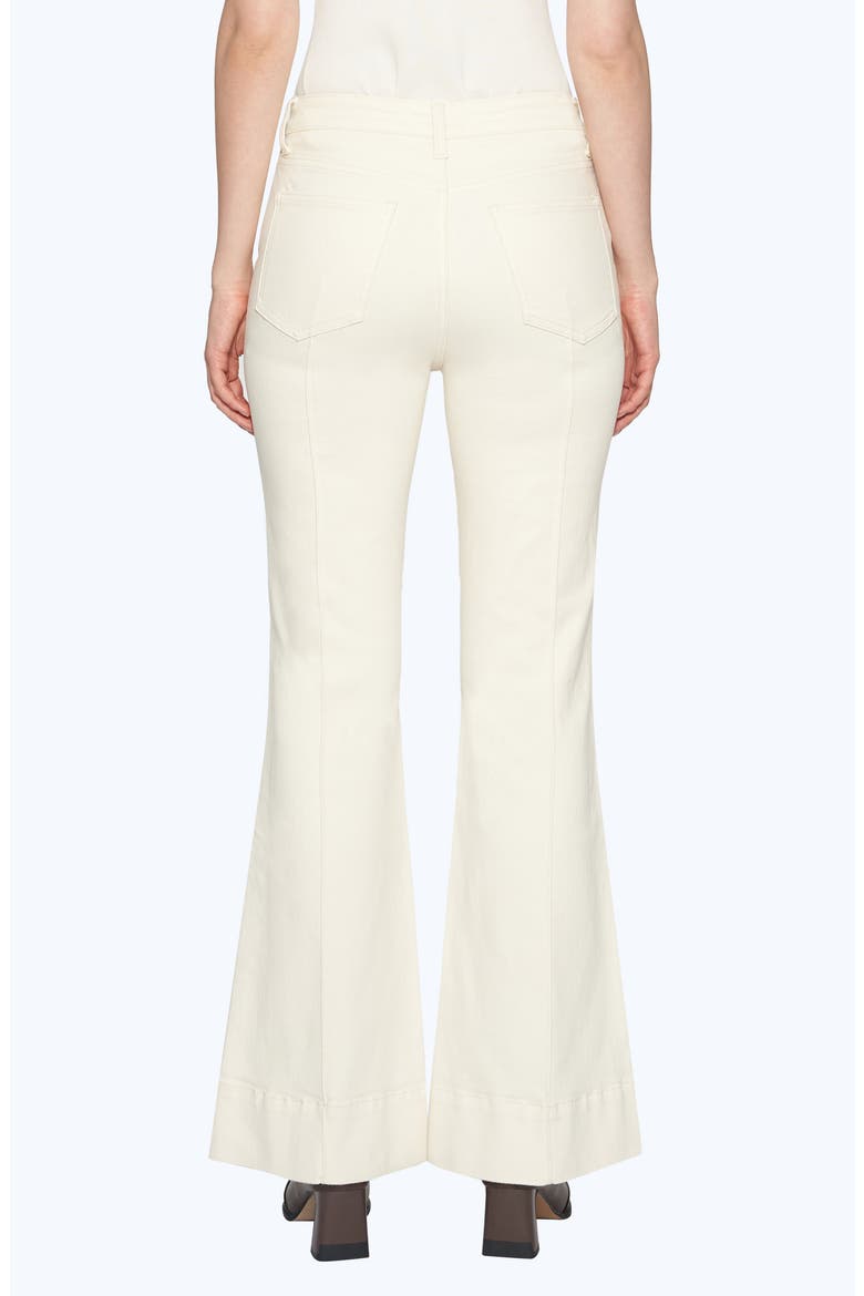 High Waist Flare Jeans, Alternate, color, WHITE