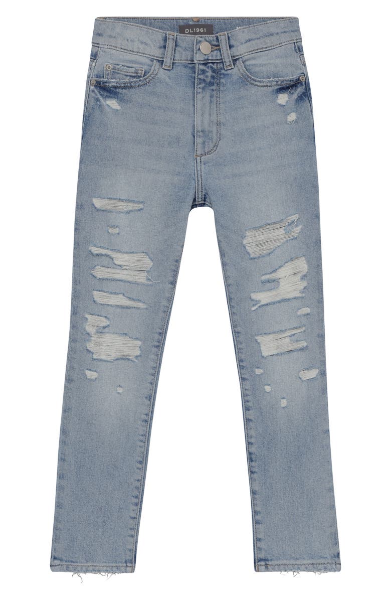 DL1961 Kids' Emie Ripped Straight Leg Jeans, Main, color, 