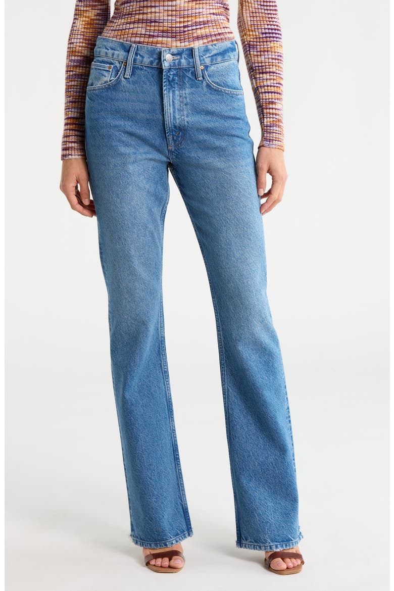 The Chomp Heel Chew Flare Jeans, Main, color, CHEW TOY