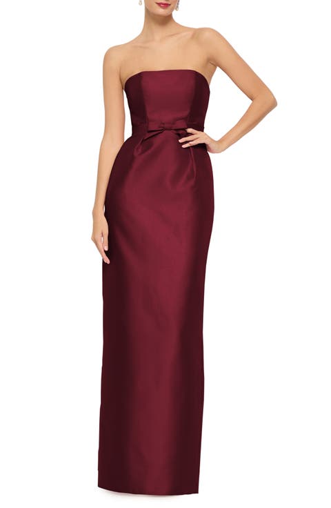 Libby Strapless Satin Twill Gown