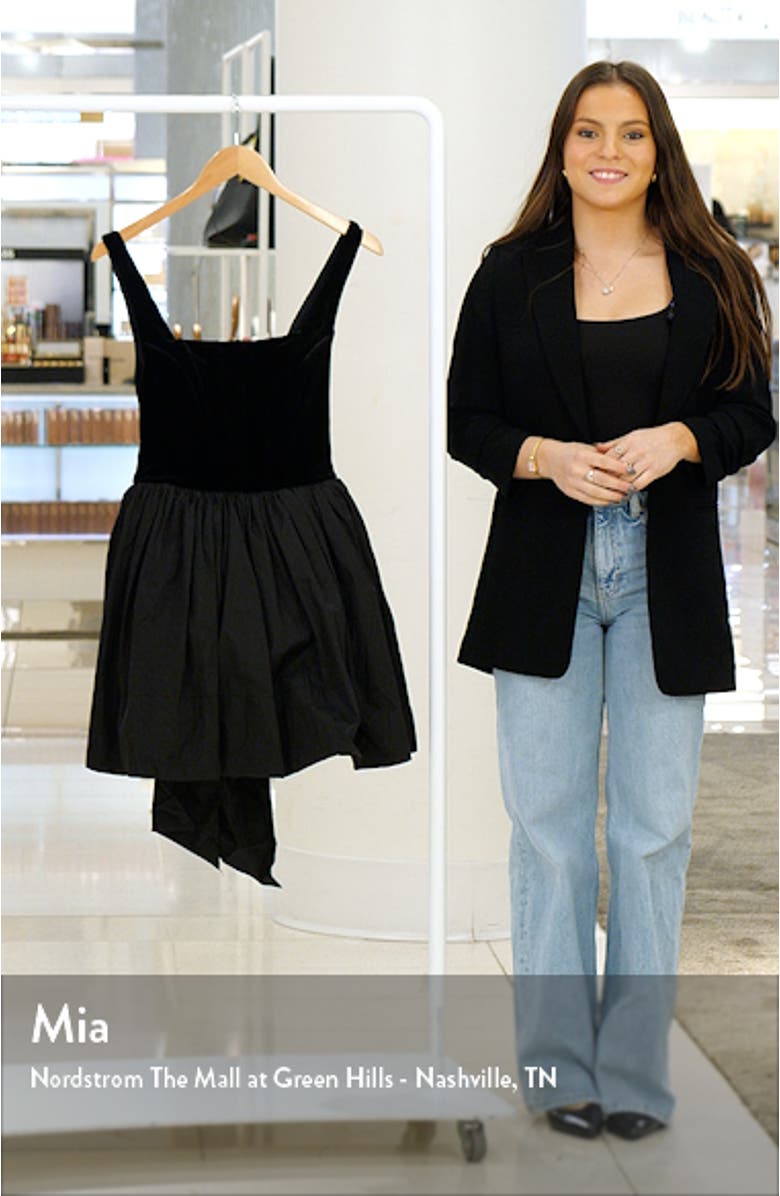 Mckenna Velvet & Poplin Minidress, sales video thumbnail