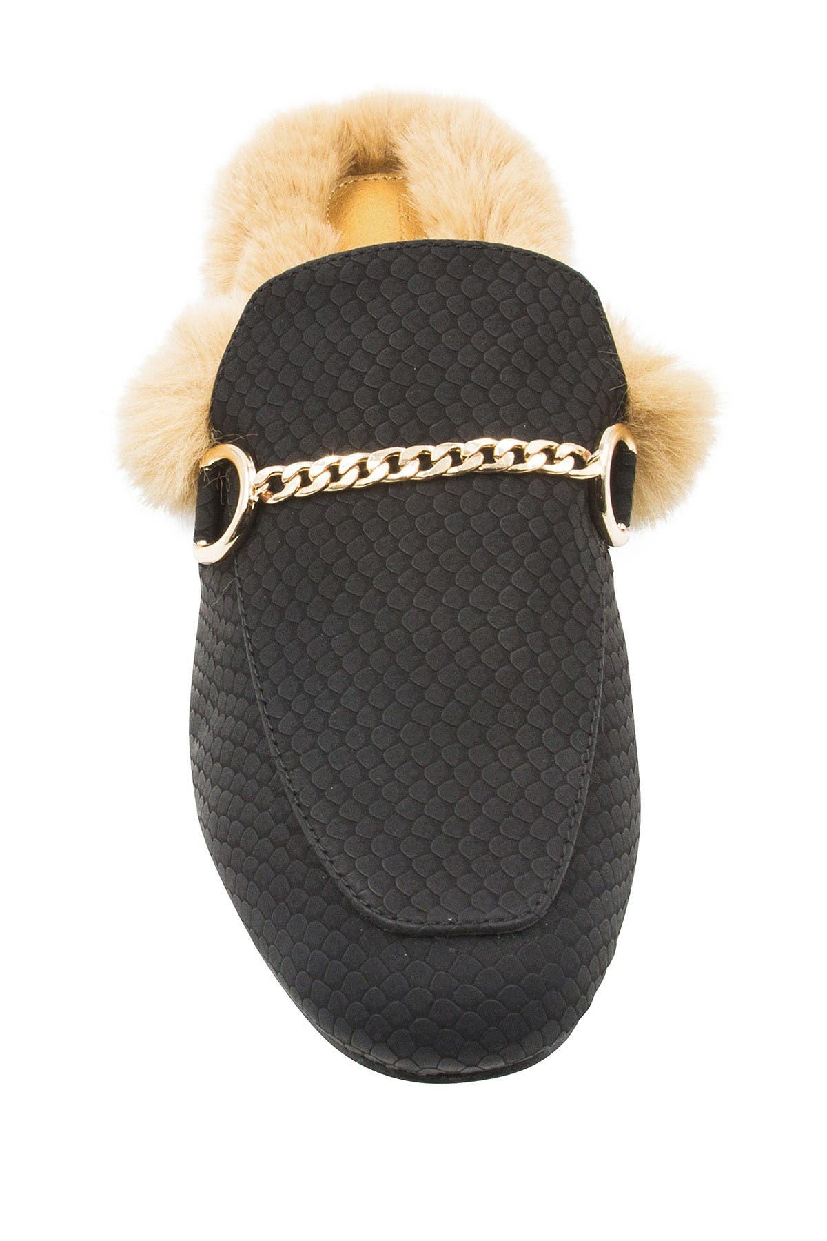 Vintage Havana Luna Suede Faux Fur Lined Mule, Alternate, color, 