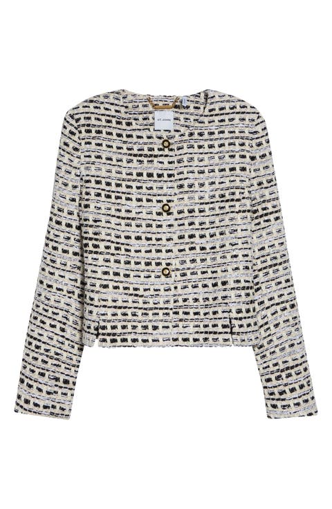 Rosa Basket Weave Tweed Jacket