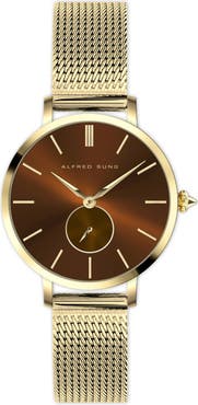Alfred Sung Serentiy Stainless Steel Bracelet Watch, 33mm