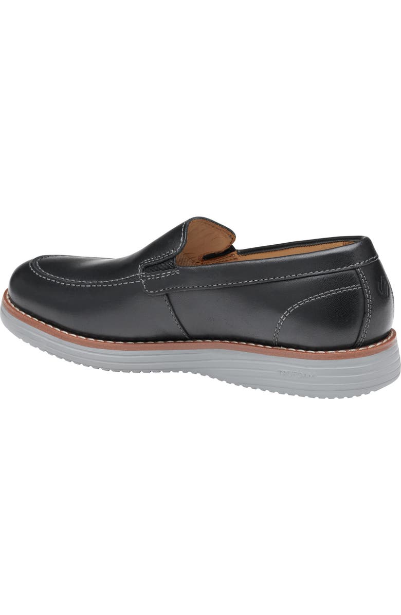 Johnston & Murphy Kids' Upton Venetian Loafer, Alternate, color, Black Full Grain