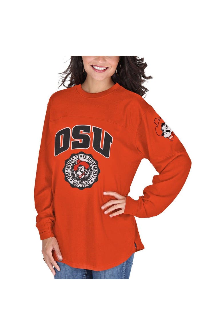 Women's Orange Oklahoma State Cowboys Edith Long Sleeve T-Shirt, Alternate, color, Orange