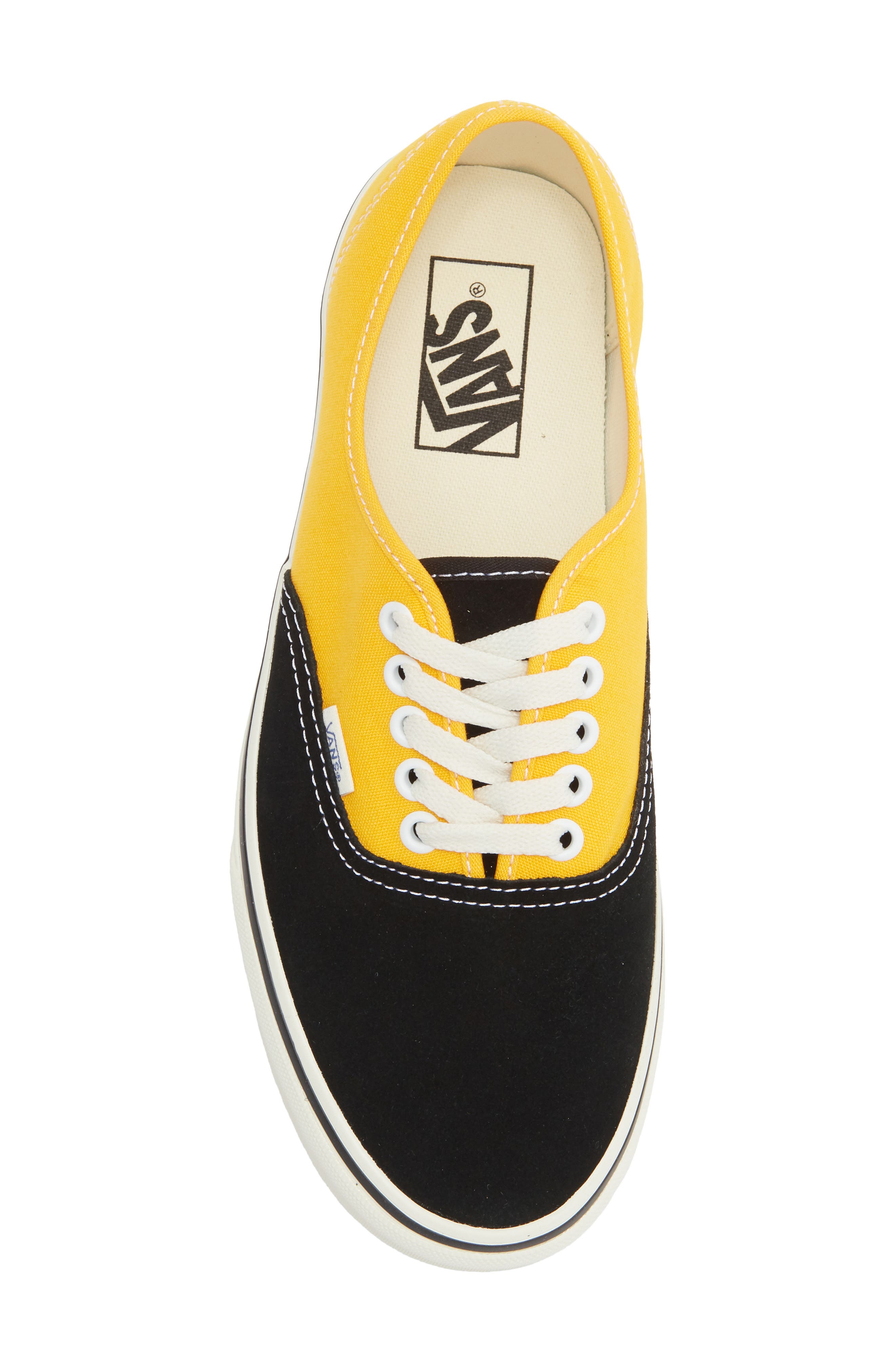 Vans Authentic Sneaker, Alternate, color, Yellow/ Black