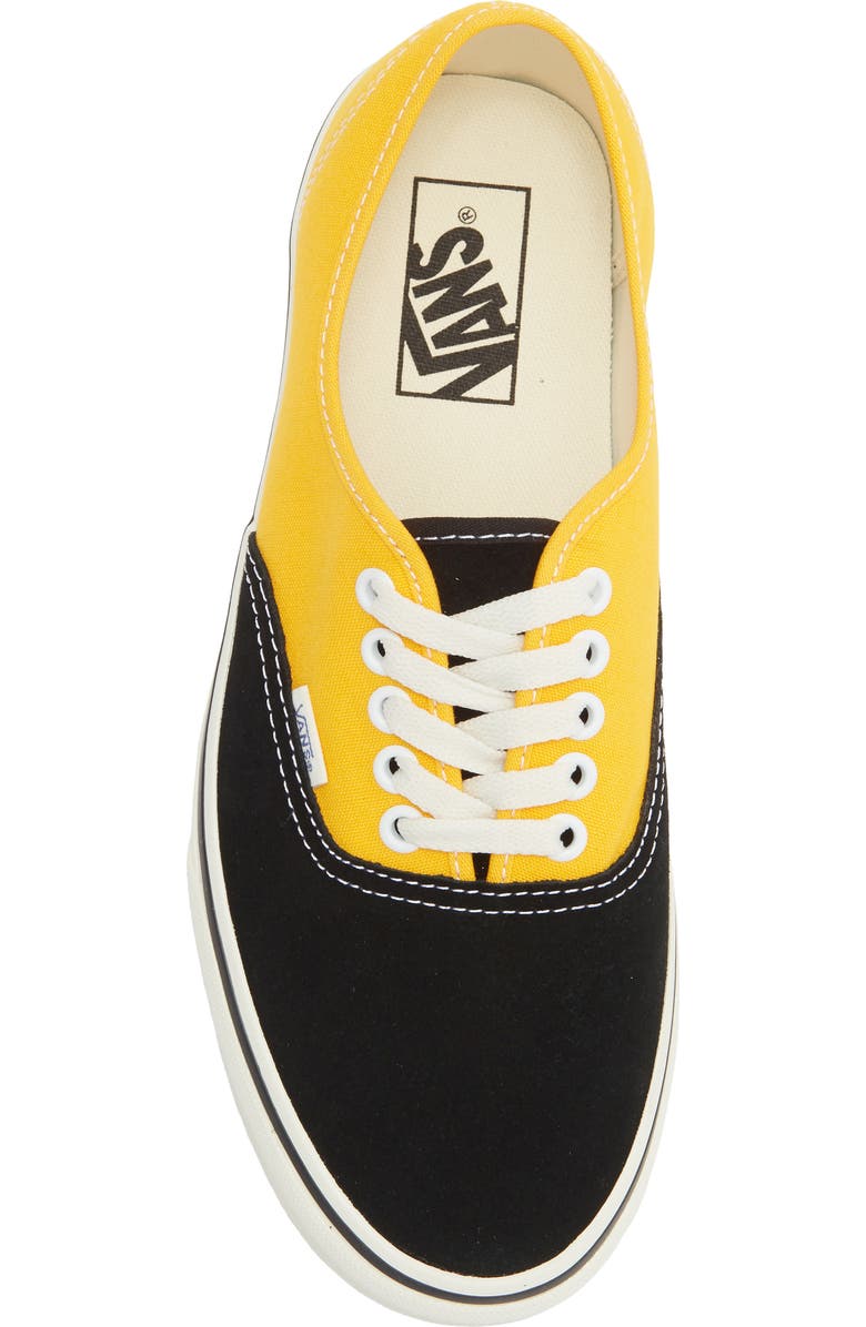Vans Authentic Sneaker, Alternate, color, Yellow/ Black