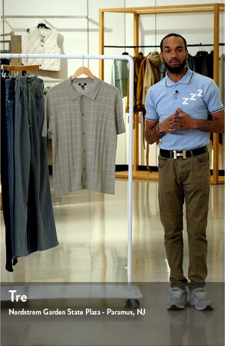 Mendez Knit Short Sleeve Button-Up Shirt, sales video thumbnail