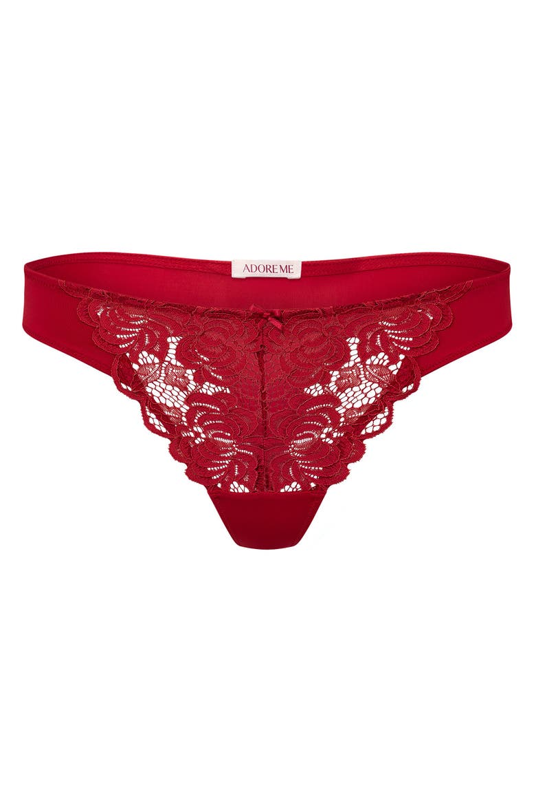 London Thong Panties, Main, color, Dark red