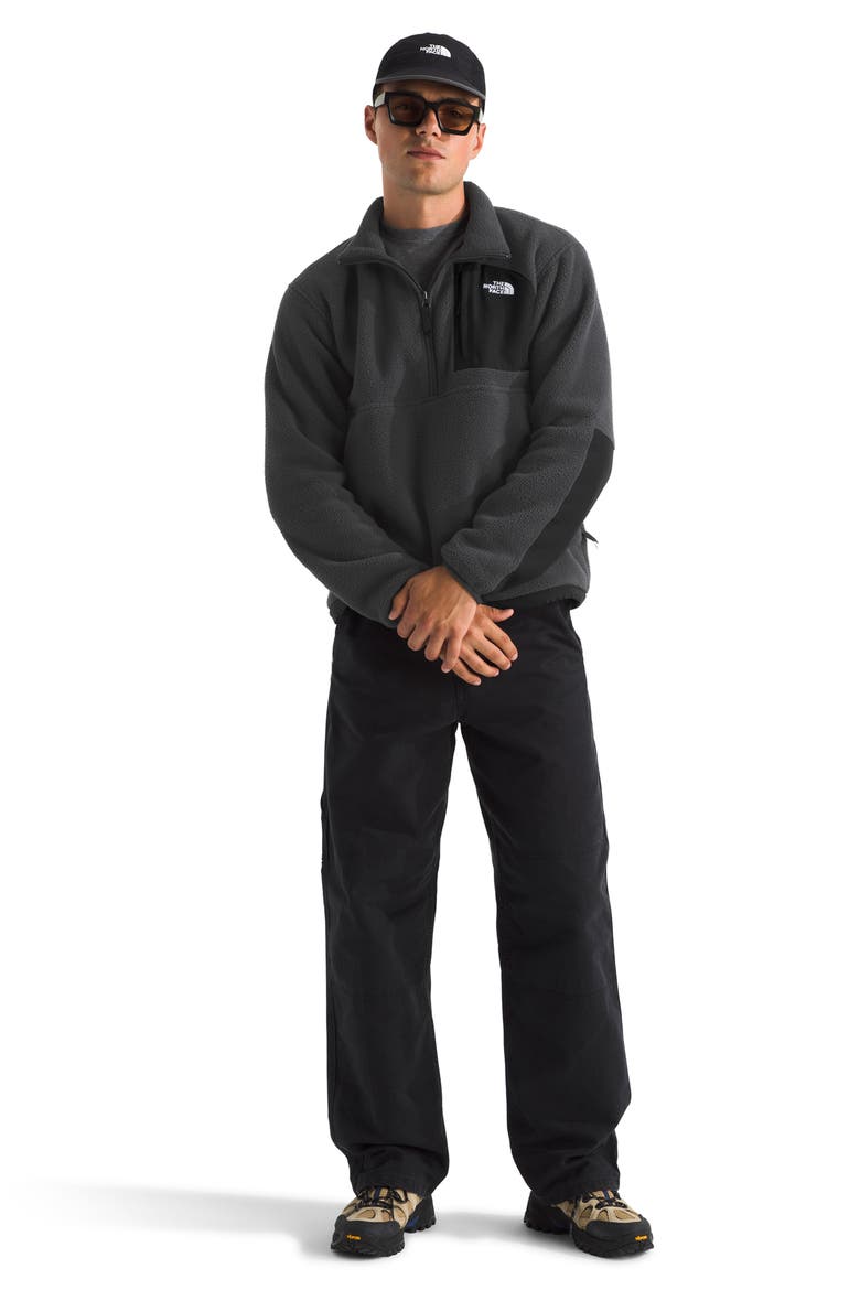 Yumiori Off Peak Recycled Fleece Half Zip Pullover, Alternate, color, ASPHALT GREY/ TNF BLACK