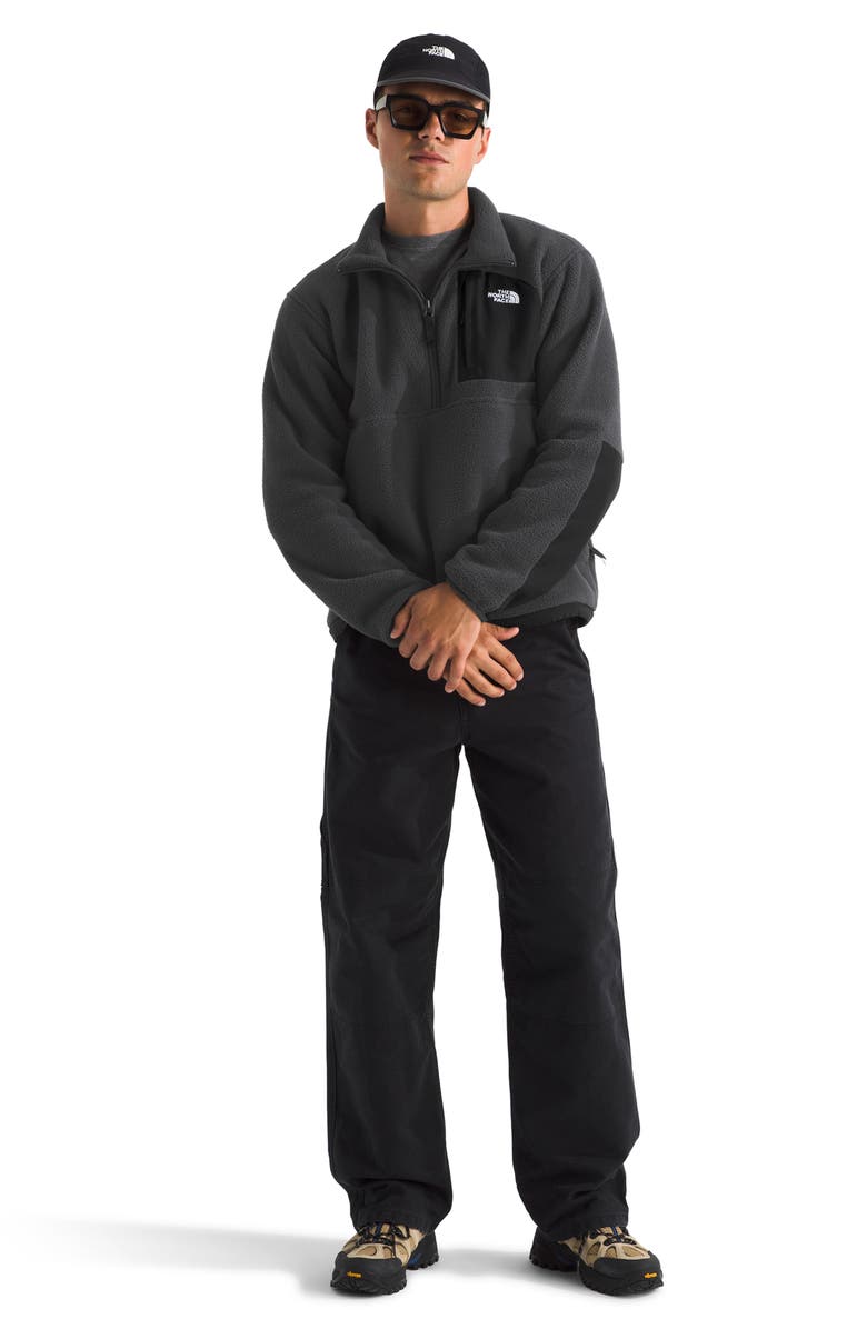 The North Face Yumiori Off Peak Recycled Fleece Half Zip Pullover, Alternate, color, Asphalt Grey/ Tnf Black