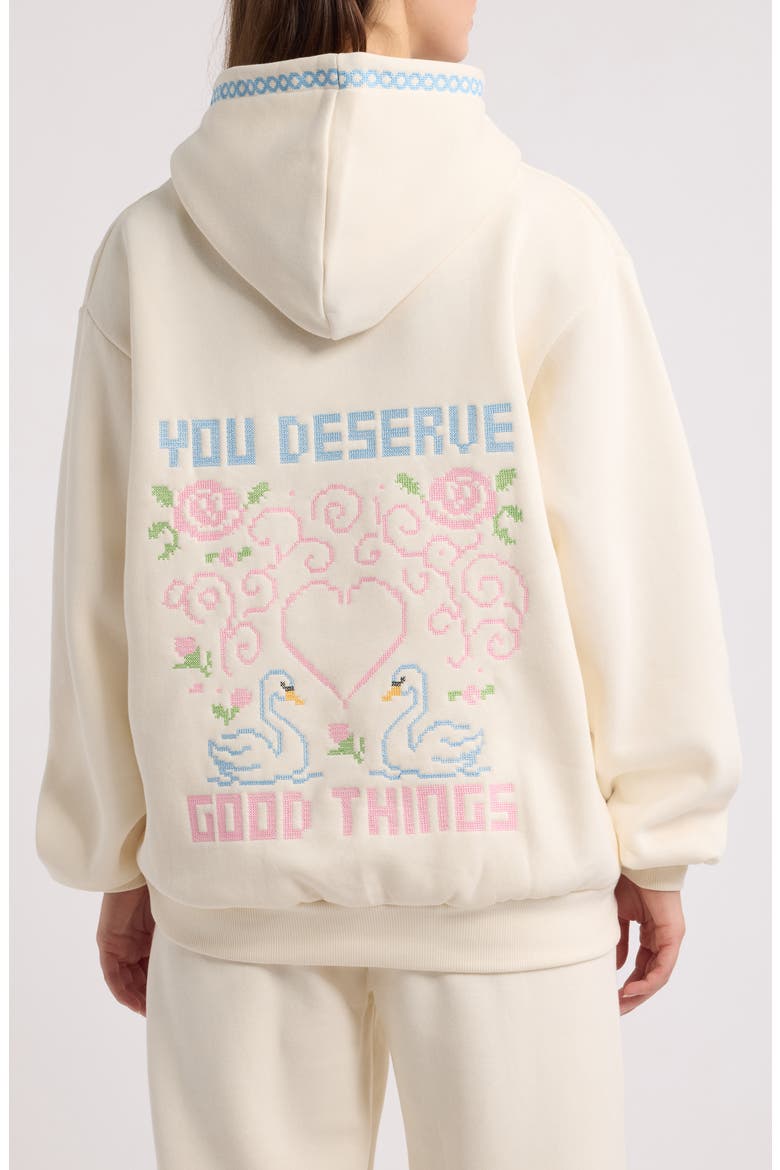 Cross My Heart Hoodie, Alternate, color, OFF WHITE