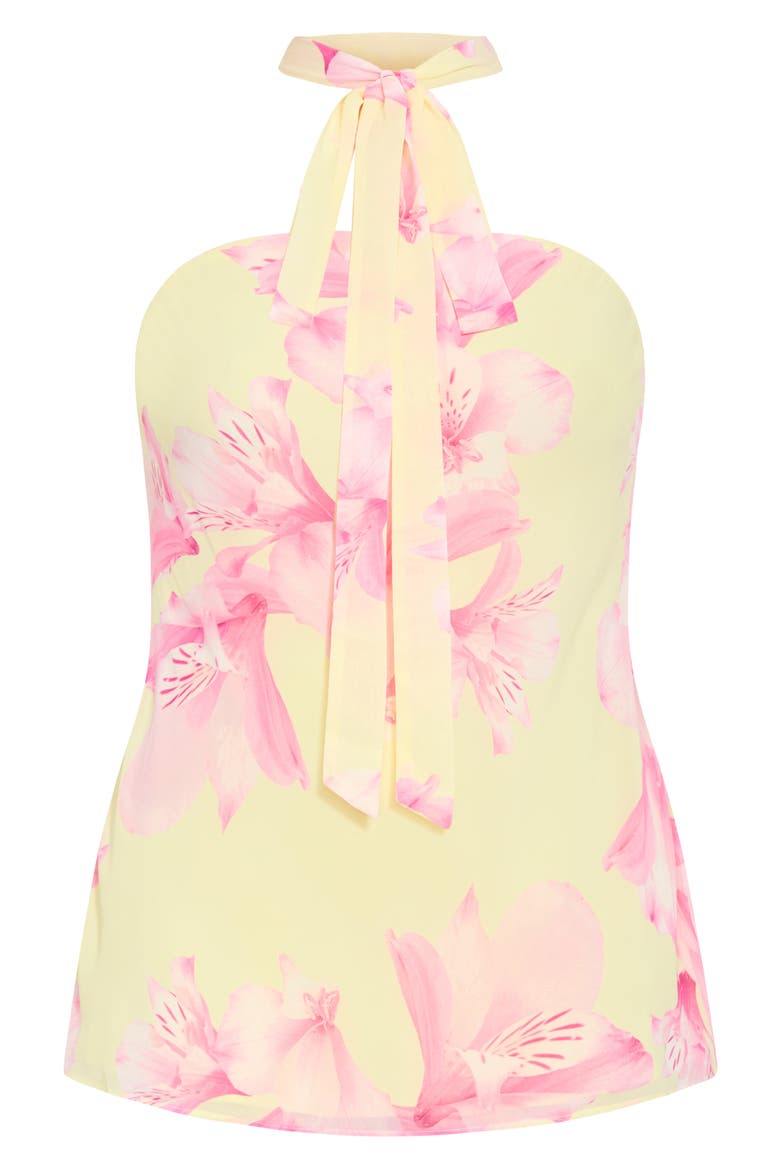 Soiree Floral Print Strapless Top & Scarf, Alternate, color, SOIREE LILY