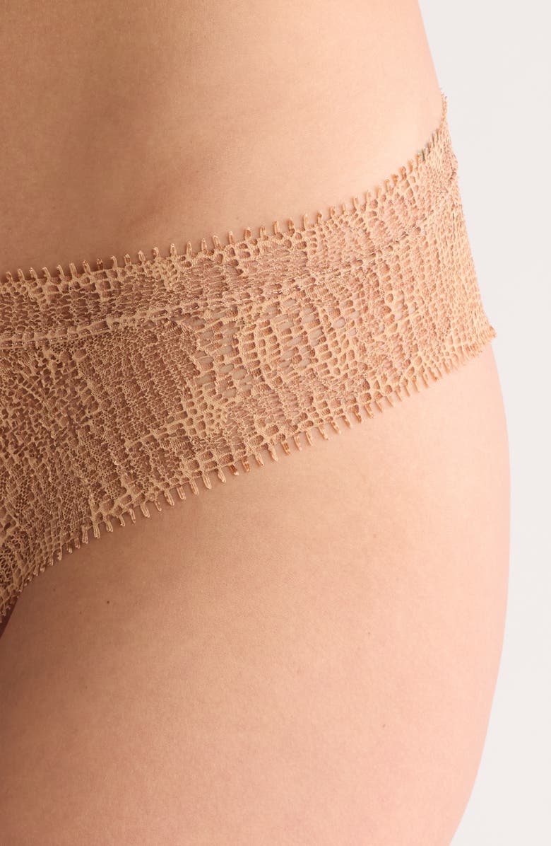 Chantelle Lingerie Day to Night Tanga, Alternate, color, Python Lace