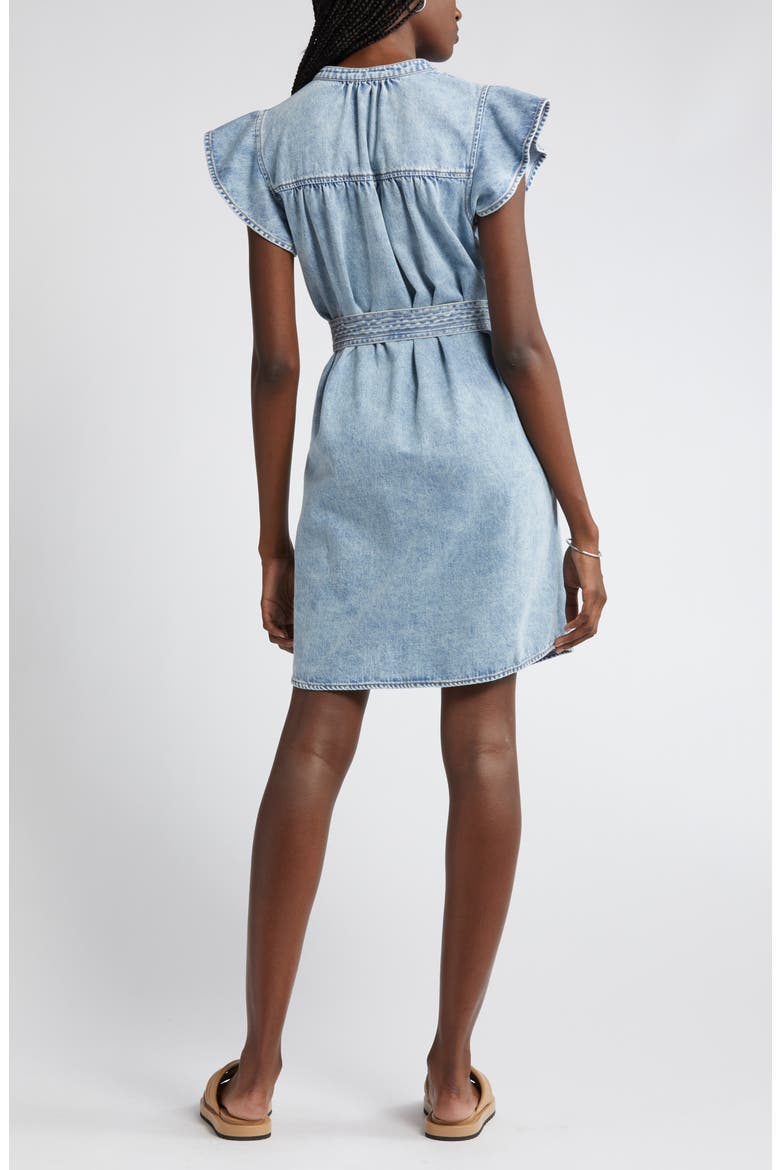 Letta Denim Dress, Alternate, color, FADED INDIGO