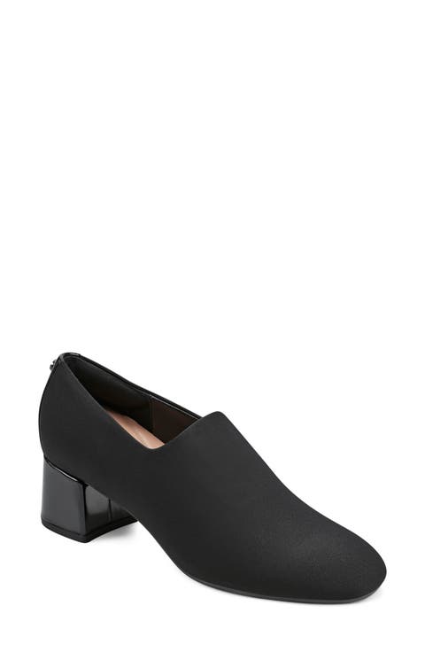 Denisa Block Heel Pump