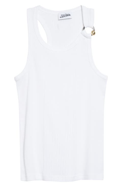 Tシャツ・カットソー JEAN PAUL GAULTIER Women Tunic Tops TO198J559015900 WHITE Women's Designer T-shirts | The Webster