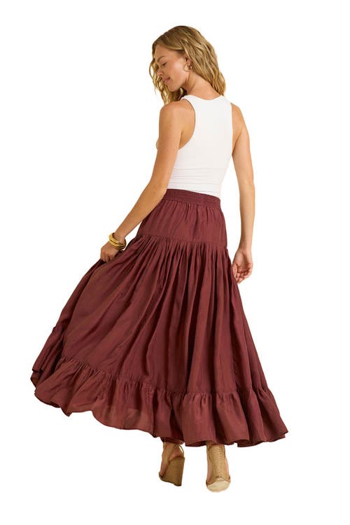 Calypso St Barth Calypso St. Barth Lourdes Skirt In Chocolate