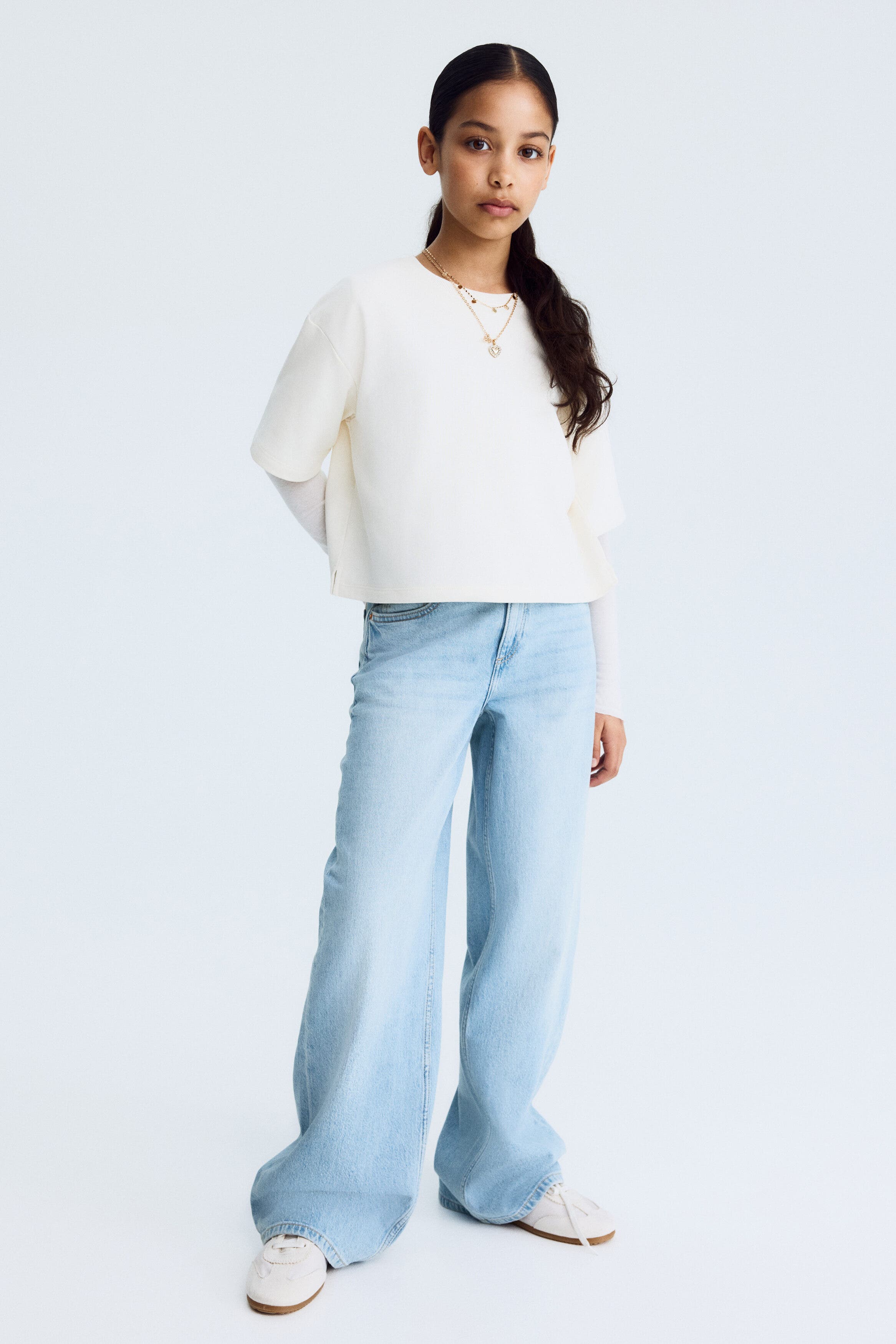 selected Light denim blue