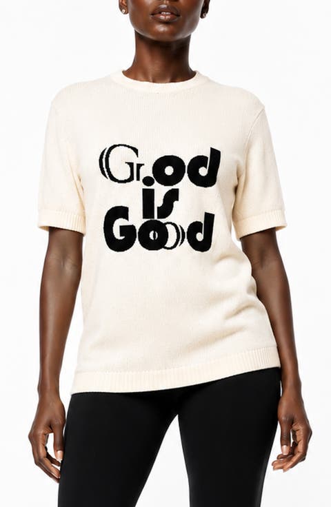 God Is Good Cashmere & Cotton Sweater