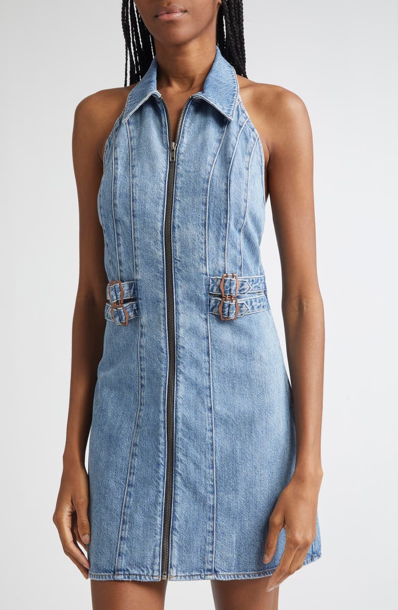 Axelle Sleeveless Denim Minidress