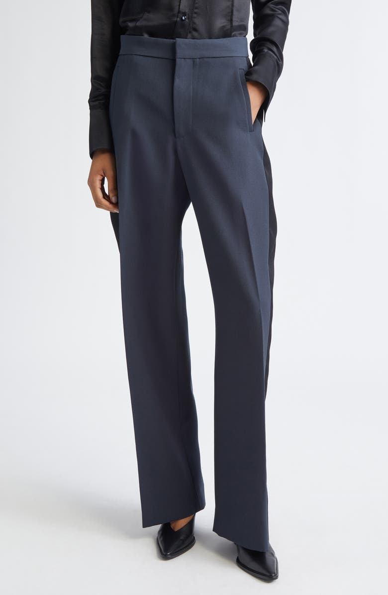 Diotima Planno Colorblock Wool Trousers, Main, color, Marine
