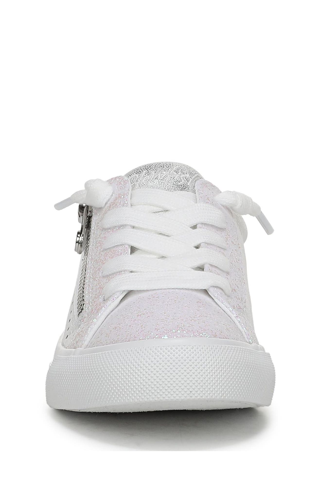 Kids' Perfect Glitter Sneaker, Alternate, color, WHITE