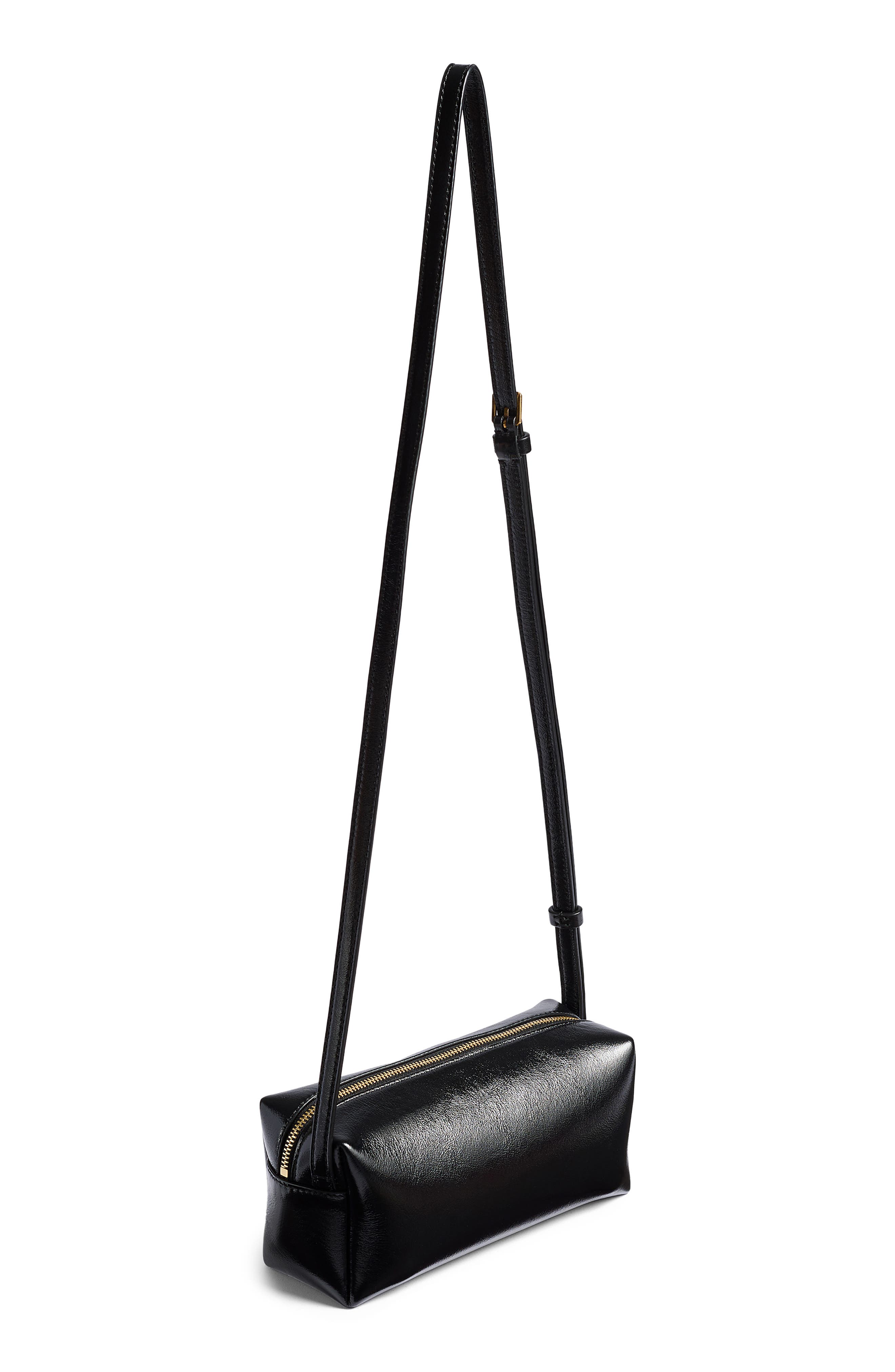 Khaite Mini Kye Leather Crossbody Bag, Alternate, color, Black 200