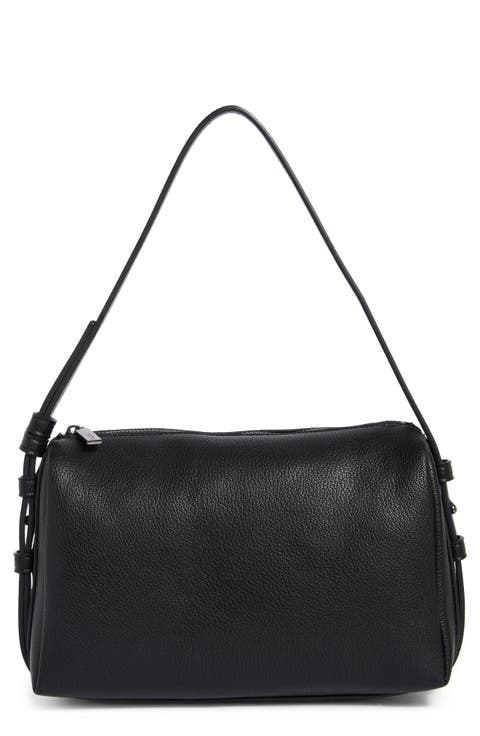 Convertible Faux Leather Shoulder Bag