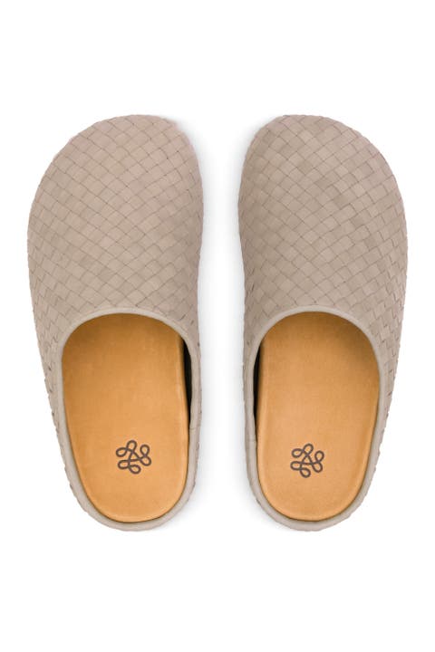 Bolinas Leather Woven Clog
