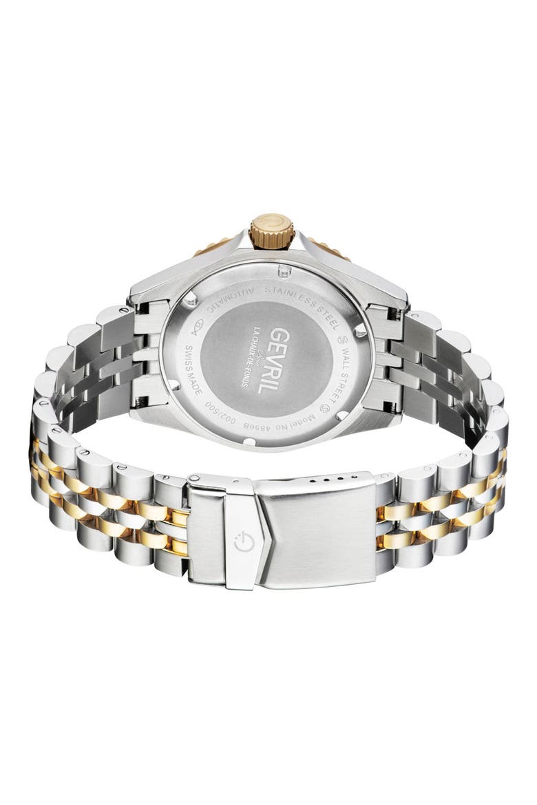 Wall Street Stainless Steel Bracelet Watch, 43mm, Alternate, color, TWO TONE SS-GOLD