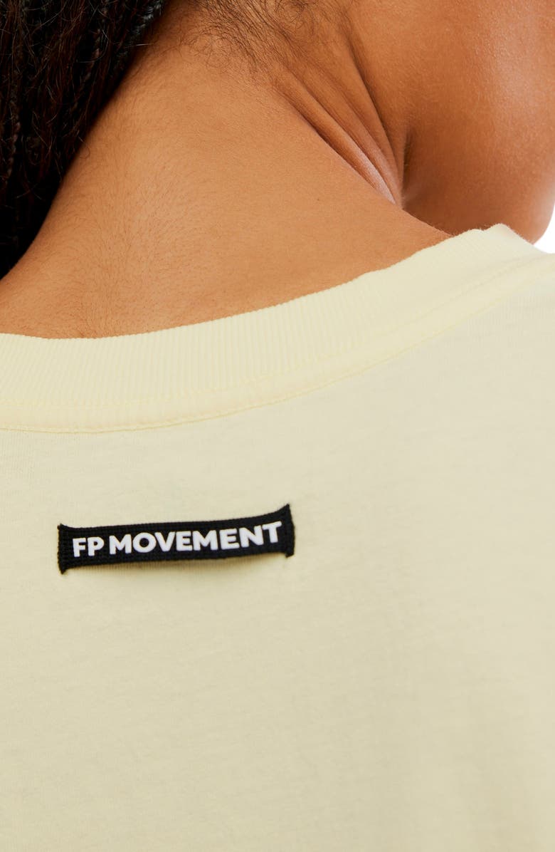 Free People FP Movement Tackle Cotton T-Shirt, Alternate, color, Sunlit Yellow