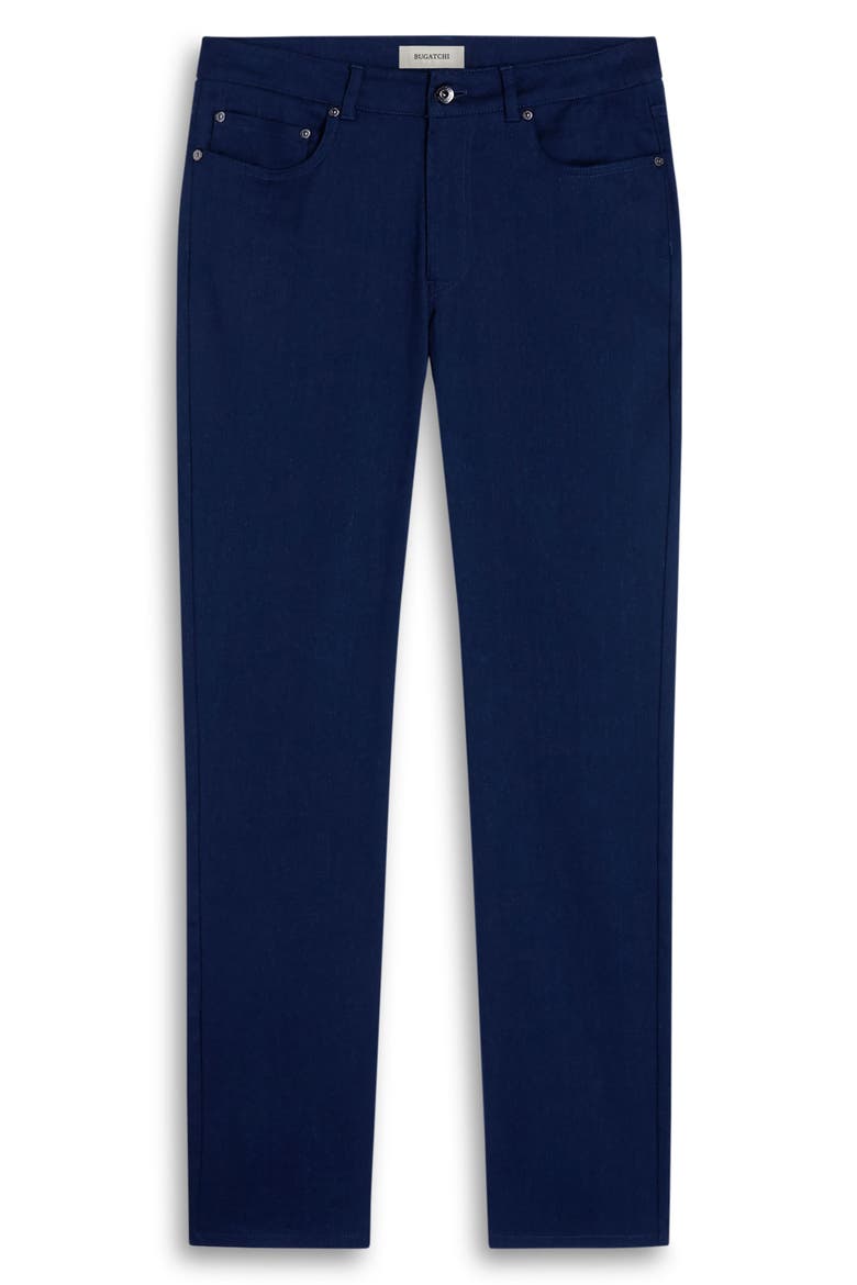 Preston Stretch Linen & Cotton Pants, Alternate, color, NAVY