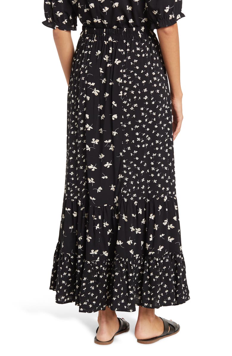 MELLODAY Floral Maxi Skirt, Alternate, color, 