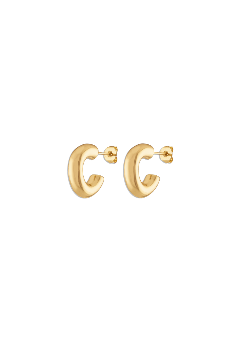 All The Time Hoop, Main, color, Yellow Gold