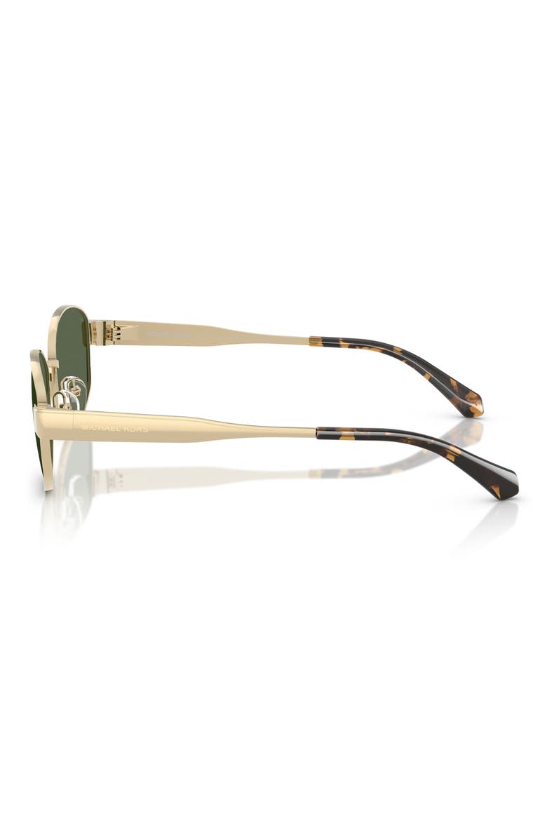 Monte Carlo 56mm Polarized Oval Sunglasses, Alternate, color, LIGHT GOLD / GREEN MONO POLAR